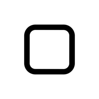 Minimalist Bold Line Square Checkbox Shape Sign Design Element vector