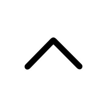 minimalista línea estilo flecha señalando arriba dirección firmar elemento vector