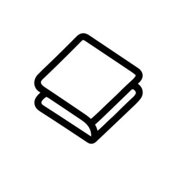 minimalista línea estilo apilado cuadrado forma resumen elemento gráfico icono vector