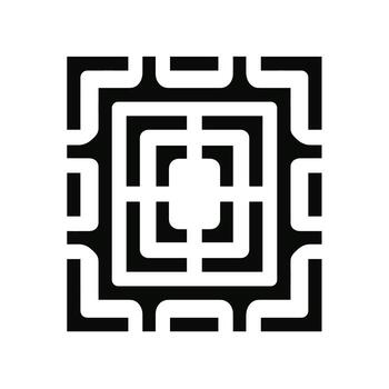 resumen geométrico modelo con intrincado líneas y formas en negro y blanco diseño vector