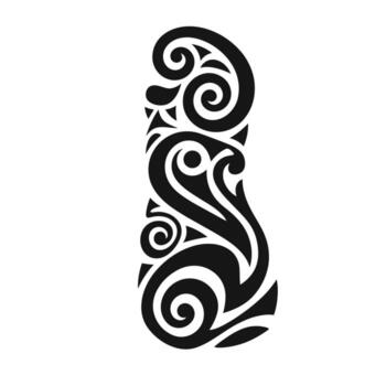 Intricate tribal design featuring flowing patterns and shapes inspired by nature vector