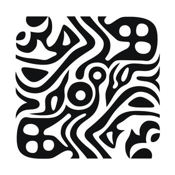 resumen negro y blanco patrones con fluido formas crear un dinámica visual experiencia vector