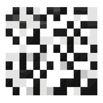 complejo negro y blanco modelo creado utilizando geométrico formas a un digital Arte galería vector