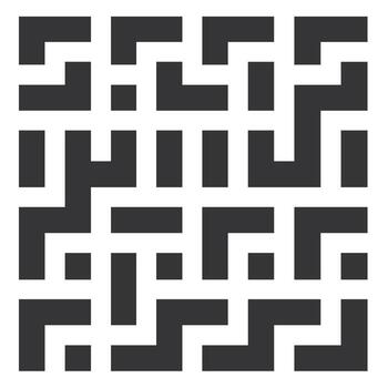 Unique abstract pattern featuring geometric shapes in black and white design vector