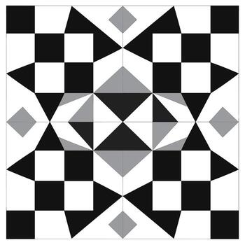 geométrico modelo creado con negro y blanco formas en resumen diseño para textil Arte vector