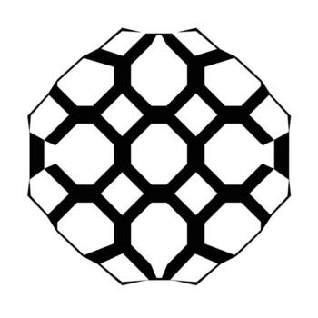 Geometric patterns showcasing intricate design and symmetry in monochrome color scheme vector