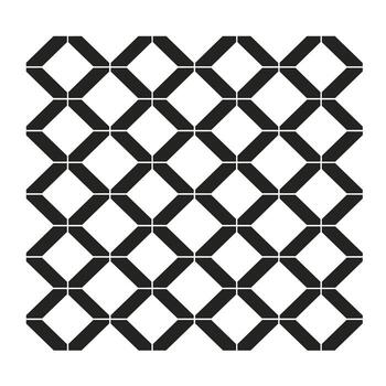 Geometric pattern of black diamonds on a white background creating a modern design vector