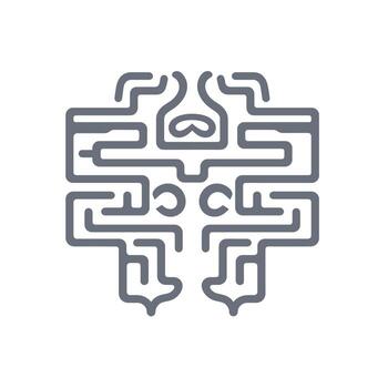 geométrico diseño presentando intrincado líneas y formas en un simétrico modelo vector