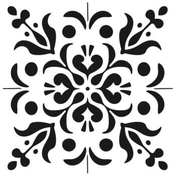 intrincado floral modelo diseño en negro y blanco adecuado para varios creativo proyectos vector