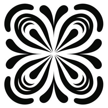 resumen mariposa diseño con fluido líneas y curvas en un contrastando antecedentes vector