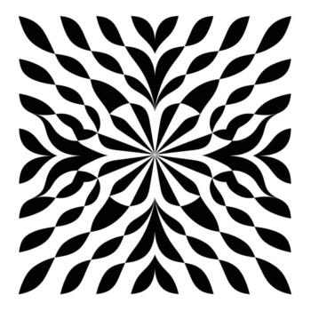 Intricate black and white swirl pattern in abstract design with organic shapes vector