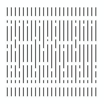 vertical líneas modelo creando un resumen geométrico diseño en negro y blanco vector