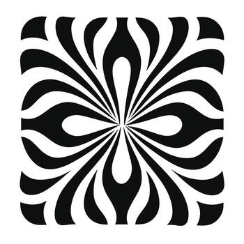 Bold black and white abstract design featuring fluid shapes and dynamic lines vector