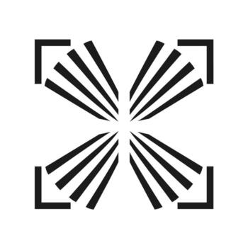 Radiating lines create dynamic design effect vector