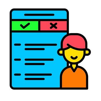 Structured Behavior Icon vector