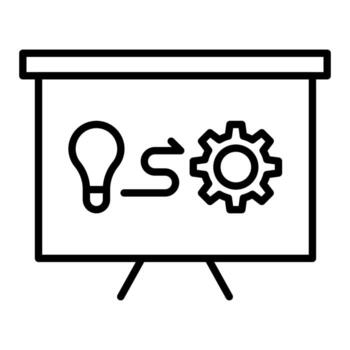 a tiempo implementación icono vector