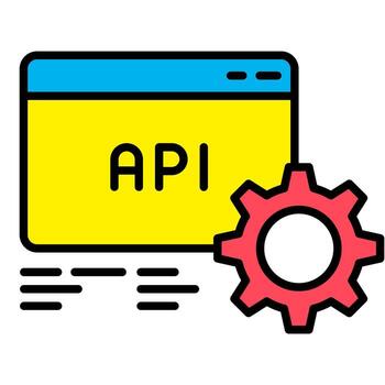 API Development Icon vector