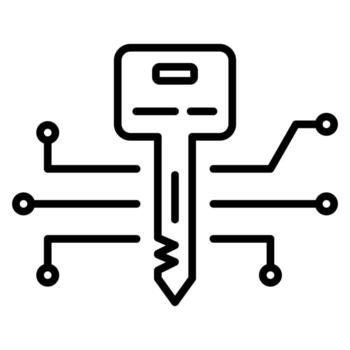 icono de cifrado en la nube vector