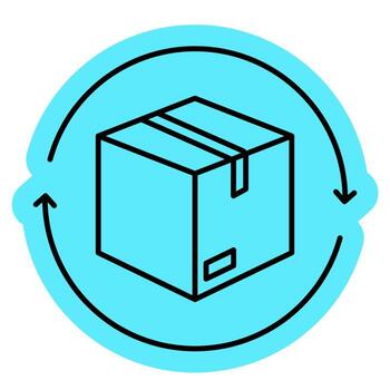 Moving Box Icon vector
