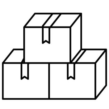 Courier Package Icon vector