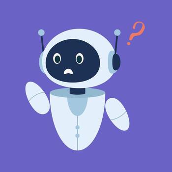 Cute chat robots displaying various emotions and playful gestures. Colorful digital characters with expressive faces in a charming style. vector