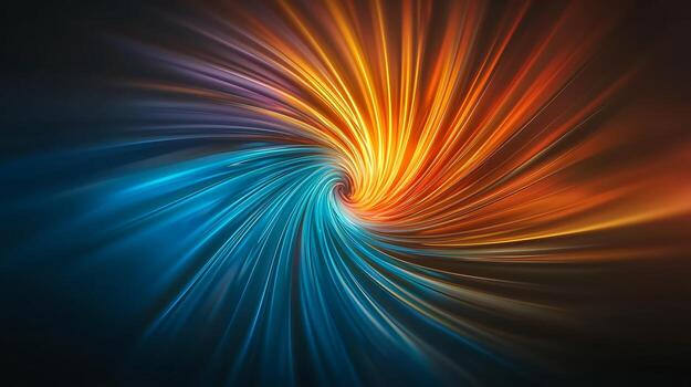 Vibrant swirling colors creating a dynamic abstract pattern, evoking energy and movement photo