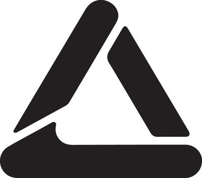 Abstract Geometric Triangle Logo Design with Overlapping Shapes and Modern Minimalist Style Suitable for Business Branding and Creative Visual Identity vector