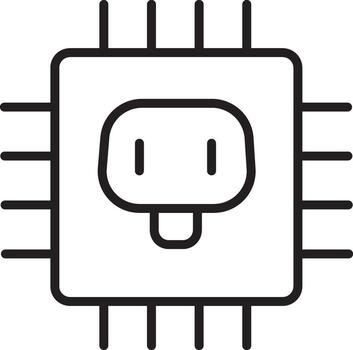 pastilla icono negro contorno sencillo estilo representando tecnología electrónica y digital innovación adecuado para usuario interfaz web diseño o aplicación símbolo aislado en transparencia antecedentes vector