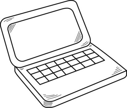 Hand Drawn Podcast Element. Broadcasting Doodle Element. vector