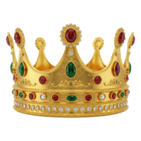 un real oro diadema para un monarca, cortar afuera, recorte camino aislado en un transparente antecedentes. png