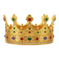 un imperial corona con precioso piedras preciosas, cortar afuera, recorte camino aislado en un transparente antecedentes. png