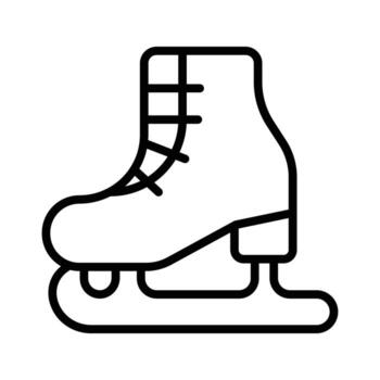 Inline Skate Icon for Sports and Recreation Concepts in Minimalist Style vector