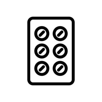 sencillo contorno de un seis botones remoto controlar para electrónico dispositivos vector