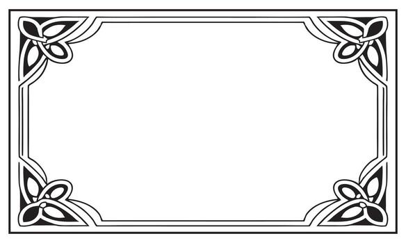 Minimal Square Frame Line Art vector