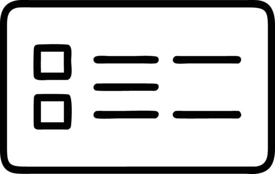 Checklist form survey list task to do items planning and checkboxes graphic design illustration vector