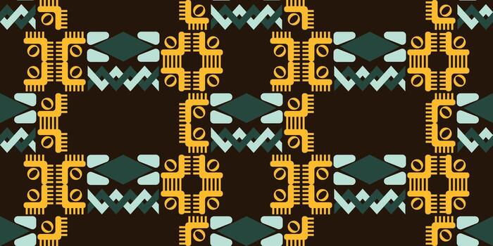 Geometric chevron pattern, Horizontal and vertical lines symmetrical layout repeat structure create clean, modern, surface design. vector