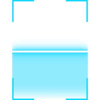 azul escanear marco cubrir, de alta tecnología biométrico o datos interfaz elemento png