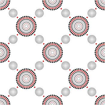 pattern seamless geometric pattern of concentric circles vector