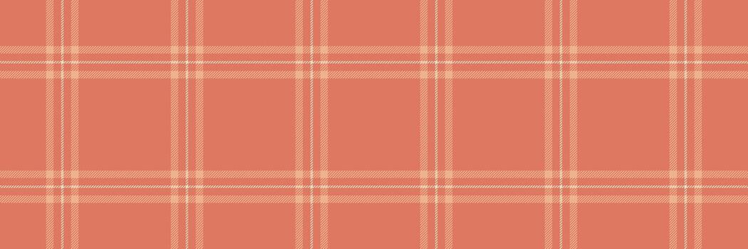 Subtle coral and cream plaid pattern. Perfect for textile designs, website backgrounds, or adding a touch of understated elegance to any project. vector