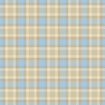 sutil pastel tartán modelo. Perfecto para antecedentes, textiles, o envase papel diseños elegante y versátil, esta suave azul y beige cheque evoca sentimientos de calma y sofisticación. vector