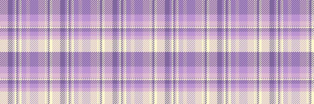 Relax texture textile check, 60s tartan seamless. Repeatable patterns plaid fabric background pattern in light and violet colors. vector