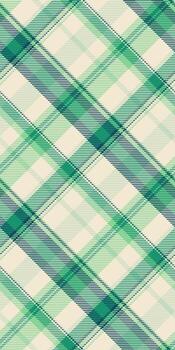 Flowing pattern fabric tartan, rectangle textile plaid. Model background seamless check texture in light and green colors. vector