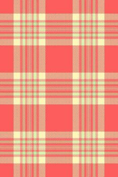 Vibrant coral and pastel plaid pattern. Perfect for textile design, wrapping paper, or website backgrounds. This cheerful, repetitive texture evokes feelings of warmth and springtime. vector