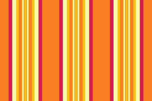 Cined fabric lines background, furniture seamless pattern stripe. Rrand textile texture vertical in orange and bright colors. vector