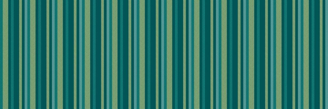 Calm vertical lines, usa texture pattern textile. Perfect fabric stripe seamless background in teal and lime colors. vector