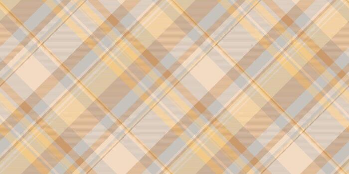 sutil diagonal tartán modelo en suave beige, pálido amarillo, y gris tonos Perfecto para textil diseño, sitio web antecedentes, o otoñal temática proyectos vector