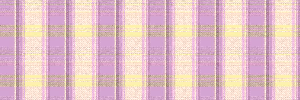 sutil pastel tartán modelo en suave lavanda y pálido amarillo. Perfecto para antecedentes, textiles, o sitio web diseño, esta sin costura textura evoca sentimientos de calma y serenidad. vector