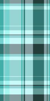 Fuzzy seamless check tartan, minimal texture textile. Factory plaid background pattern fabric in teal and light colors. vector