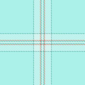 Seamless pastel plaid pattern. Soft teal and coral hues create a delicate, minimalist design ideal for textile prints, website backgrounds, or branding. Evokes feelings of calm and serenity. vector