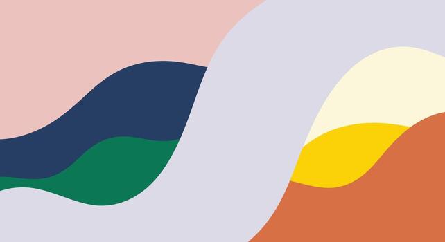 resumen pastel antecedentes presentando vistoso olas y suave degradado estilo vector